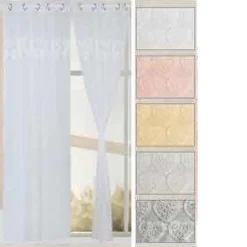 TENDA DORELA PANNELLO SINGOLO 6 BORCHIE PORTA FINESTRA CUCINA BASTONE 140X280 CM