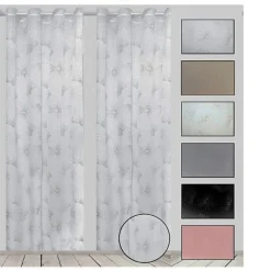 TENDA KARAN PANNELLO SINGOLO 8 BORCHIE PORTA FINESTRA CUCINA BASTONE 140X280 CM