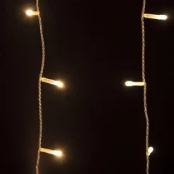 TENDA LUMINOSA NATALIZIA 180 LED LUCE BIANCO CALDO 3 METRI PER ESTERNO