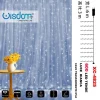 TENDA LUMINOSA NATALIZIA 600LED LUCE BIANCA CAVO TRASPARENTE 8GIOCHI LUCE XC4825
