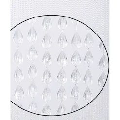 TENDA MOSCHIERA ANTIMOSCHE CON PERLINE GRANDI TRASPARENTE IN PVC 120X230CM TPL73 017399