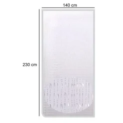 TENDA MOSCHIERA ANTIMOSCHE CON FILI PERLINE TRASPARENTE IN PVC 140X230CM TPL47 017341