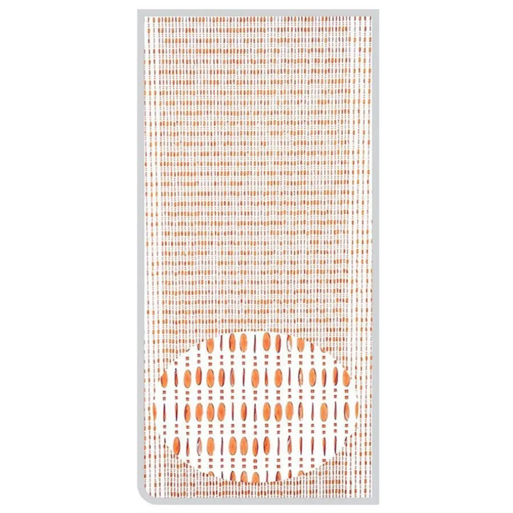 TENDA MOSCHIERA CON FILI PERLINE COLOR COGNAC IN PVC 120X230CM DECORO TPL11 017331