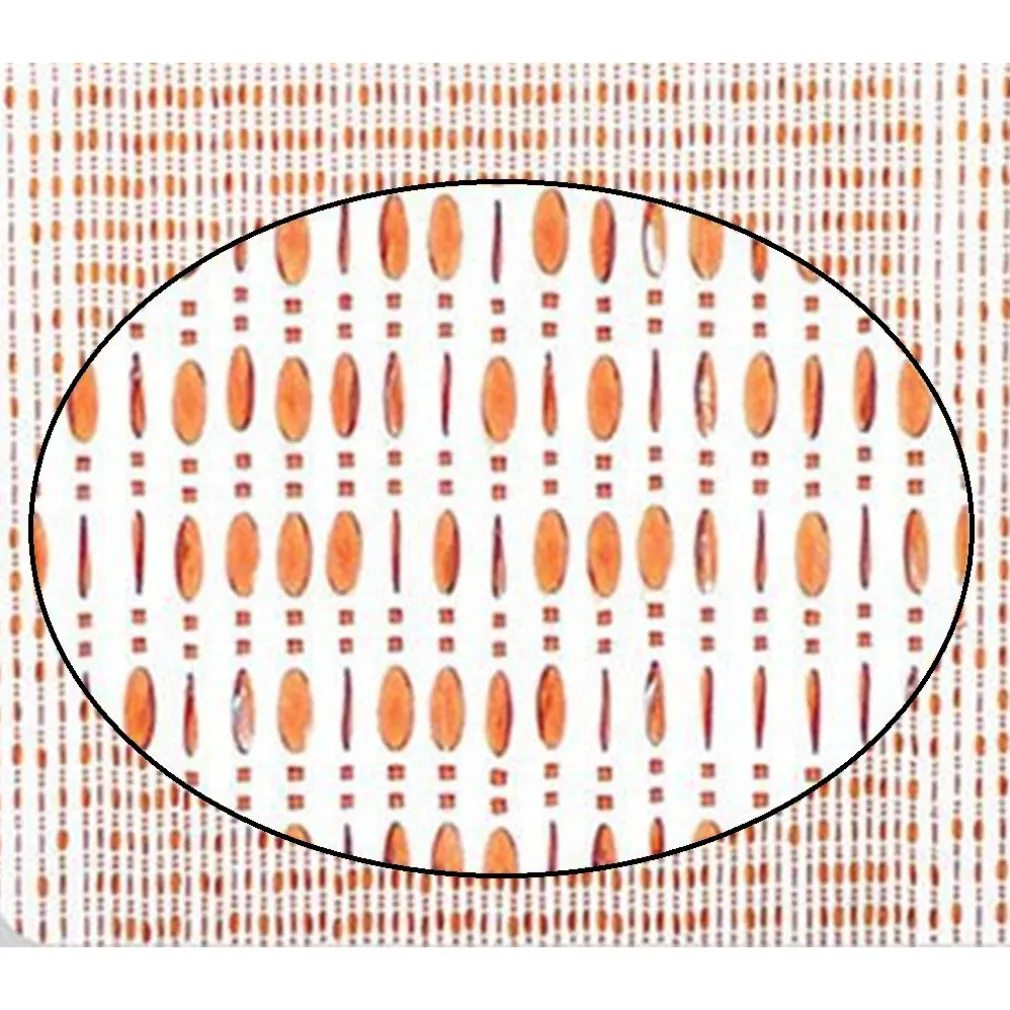 TENDA MOSCHIERA CON FILI PERLINE COLOR COGNAC IN PVC 120X230CM DECORO TPL11 017331