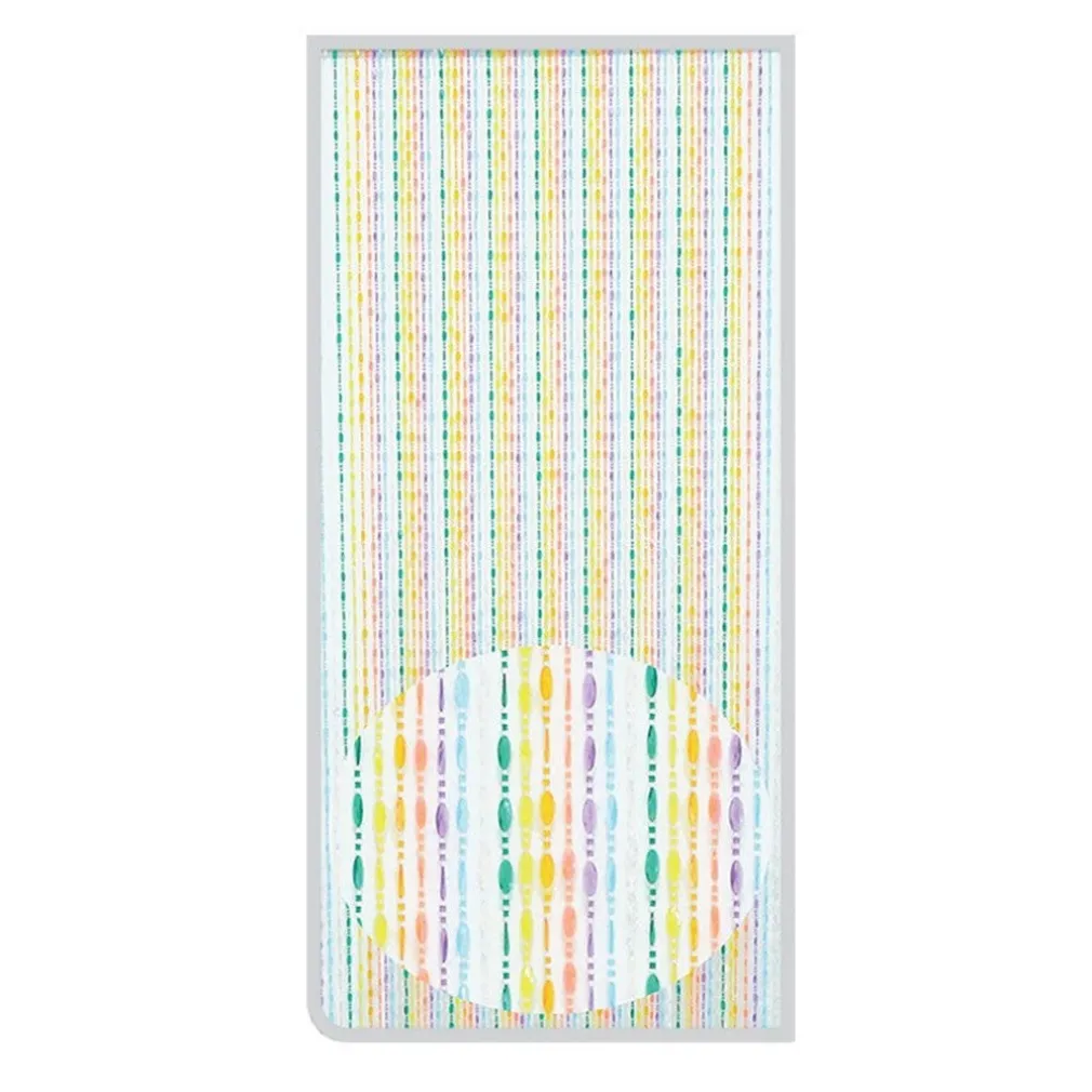 TENDA MOSCHIERA CON FILI PERLINE DECORO MULTICOLORE IN PVC 120X230CM TPL07 017337