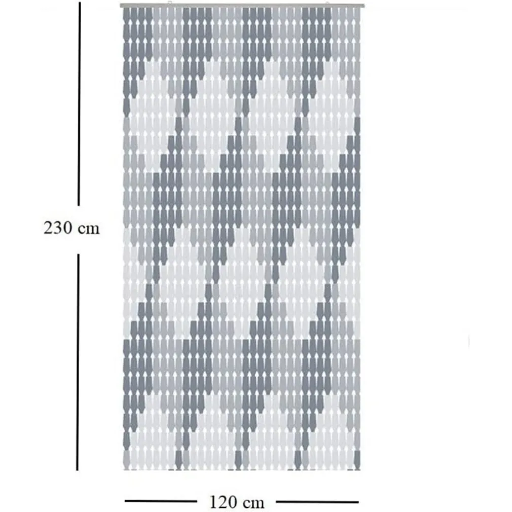 TENDA MOSCHIERA CON PIASTRINE BICOLORE BIANCO-GRIGIA IN PVC 120X230CM TPL71 017346