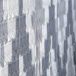 TENDA MOSCHIERA CON PIASTRINE BICOLORE BIANCO-GRIGIA IN PVC 120X230CM TPL71 017346