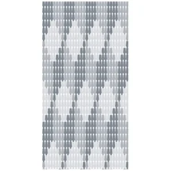 TENDA MOSCHIERA CON PIASTRINE BICOLORE BIANCO-GRIGIA IN PVC 100X220 CM TPL70 017390