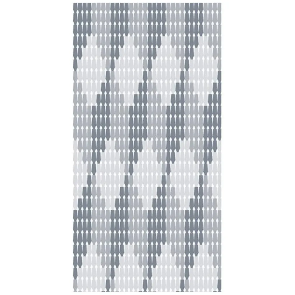 TENDA MOSCHIERA CON PIASTRINE BICOLORE BIANCO-GRIGIA IN PVC 100X220 CM TPL70 017390