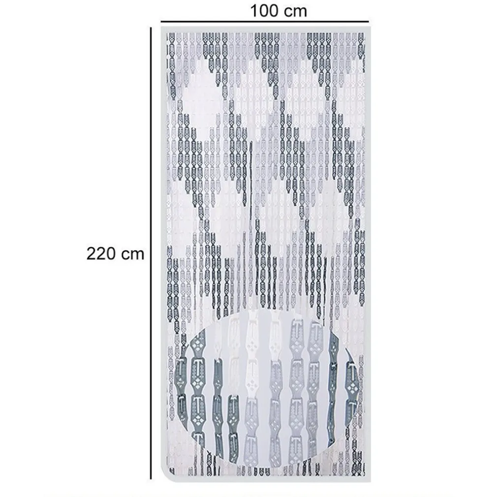 TENDA MOSCHIERA CON PIASTRINE BICOLORE BIANCO-GRIGIA IN PVC 100X220 CM TPL70 017390