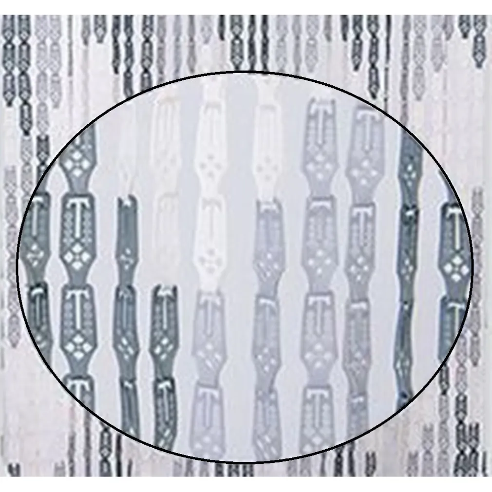 TENDA MOSCHIERA CON PIASTRINE BICOLORE BIANCO-GRIGIA IN PVC 140X230 CM TPL72 017391