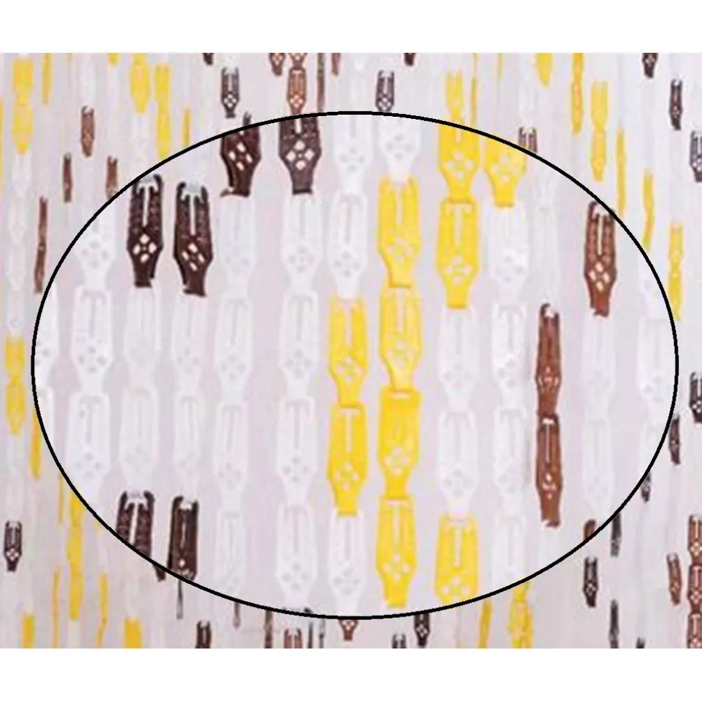 TENDA MOSCHIERA CON PIASTRINE IN PVC DECORO ROMBO MARRONE 140X230CM TPL25 017392