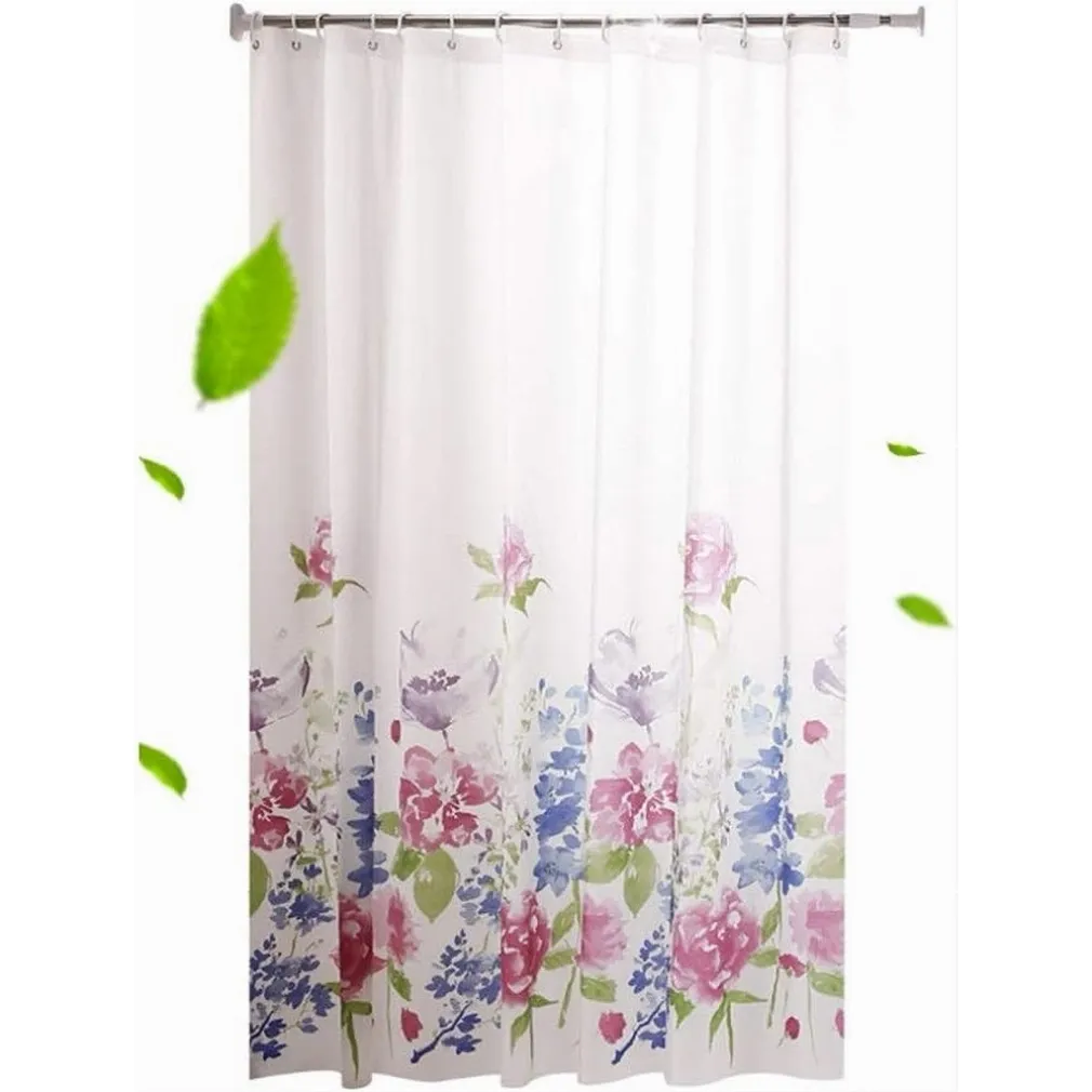 TENDA PER DOCCIA BAGNO STAMPA GARDEN FIORI FLOREALE 240X200CM CON 12 GANCI 87570