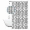 TENDA PER DOCCIA VASCA DA BAGNO DESIGN A MANDALA 180 X 200CM CON 12 ANELLI 87589