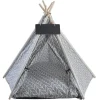 TENDA PORTATILE PER ANIMALI DOMESTICI CANI GATTI CASA TEEPEE LAVABILE 60X60X90CM