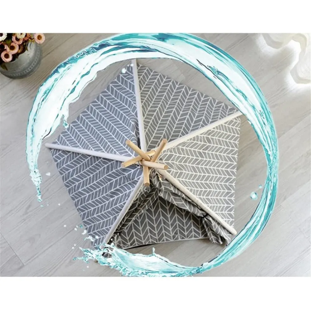 TENDA PORTATILE PER ANIMALI DOMESTICI CANI GATTI CASA TEEPEE LAVABILE 60X60X90CM