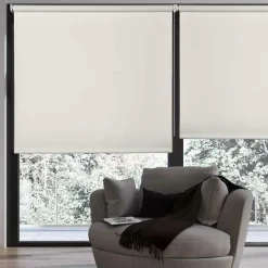 TENDA RULLO OSCURANTE 80X180 CM BIANCO CON CATENINA TENDE PARASOLE FINESTRA CASA