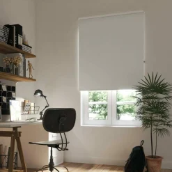 TENDA RULLO OSCURANTE 80X175CM BIANCO CON CATENINA TENDE PARASOLE FINESTRA CASA