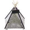 TEPEE LETTO CUSCINO LAVAGNA RIMOVIBILE LAVABILE PORTATILE PER ANIMALI 50X50X70CM
