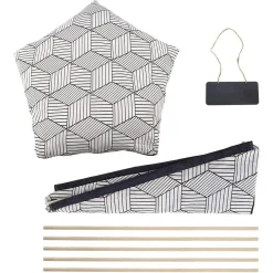 TEPEE LETTO CUSCINO LAVAGNA RIMOVIBILE LAVABILE PORTATILE PER ANIMALI 50X50X70CM