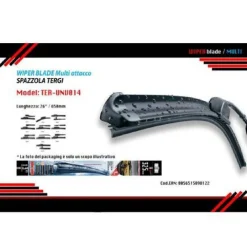 TERGICRISTALLO SPAZZOLA MULTIATTACCO AUTO UNIVERSALE 26”/650MM TER-UNV014 MAXTECH