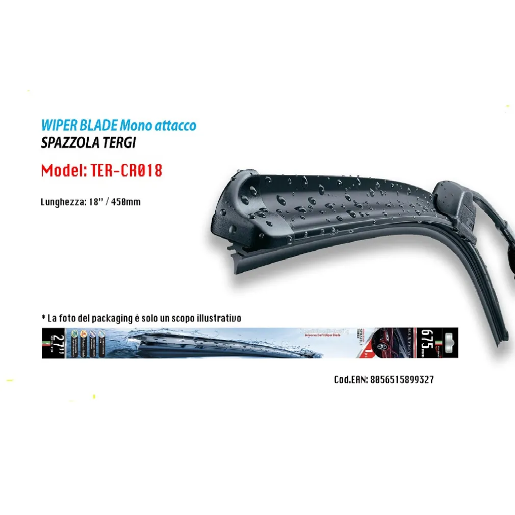 TERGICRISTALLO SPAZZOLA MORBIDO RICAMBIO AUTO MAXTECH DA 18” TER-CR018