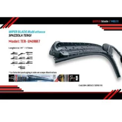 TERGICRISTALLO UNIVERSALE SPAZZOLA MULTIATTACCO AUTO 19”/475MM TER-UNV007 MAXTECH