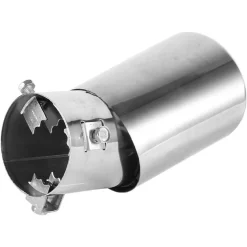 TERMINALE DI SCARICO MARMITTA UNIVERSALE POSTERIORE 62MM IN ACCIAIO SILENZIATORE