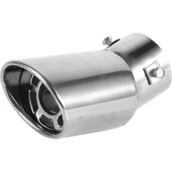 TERMINALE DI SCARICO MARMITTA UNIVERSALE POSTERIORE 62MM IN ACCIAIO SILENZIATORE