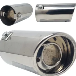 TERMINALE MARMITTA AUTO TUBO SCARICO OVALE CROMATO LM 76342 DR