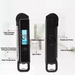 TERMOMETRO DA CUCINA DIGITALE CON SONDA ALIMENTI BEVANDE -50° A 300° C TP-660