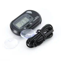 TERMOMETRO DIGITALE A VENTOSA SONDA DISPALY LCD -50 A 70° PER ACQUARIO PESCI