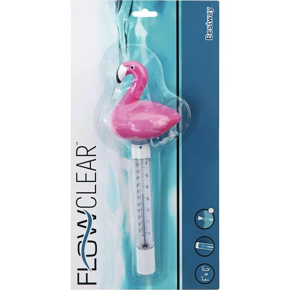 TERMOMETRO GALLEGGIANTE PER PISCINA FORME FENICOTTERO UNICORNO CON CORDA 58595