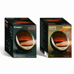 TERMOVENTILATORE STUFA STUFETTA CALDOBAGNO ELETTRICO A BASSO CONSUMO 750-1500W