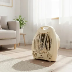 TERMOVENTILATORE 2000W 2 LIVELLI POTENZA TERMOSTATO REGOLABILE SISTEMA ANTISURRISCALDAMENTO