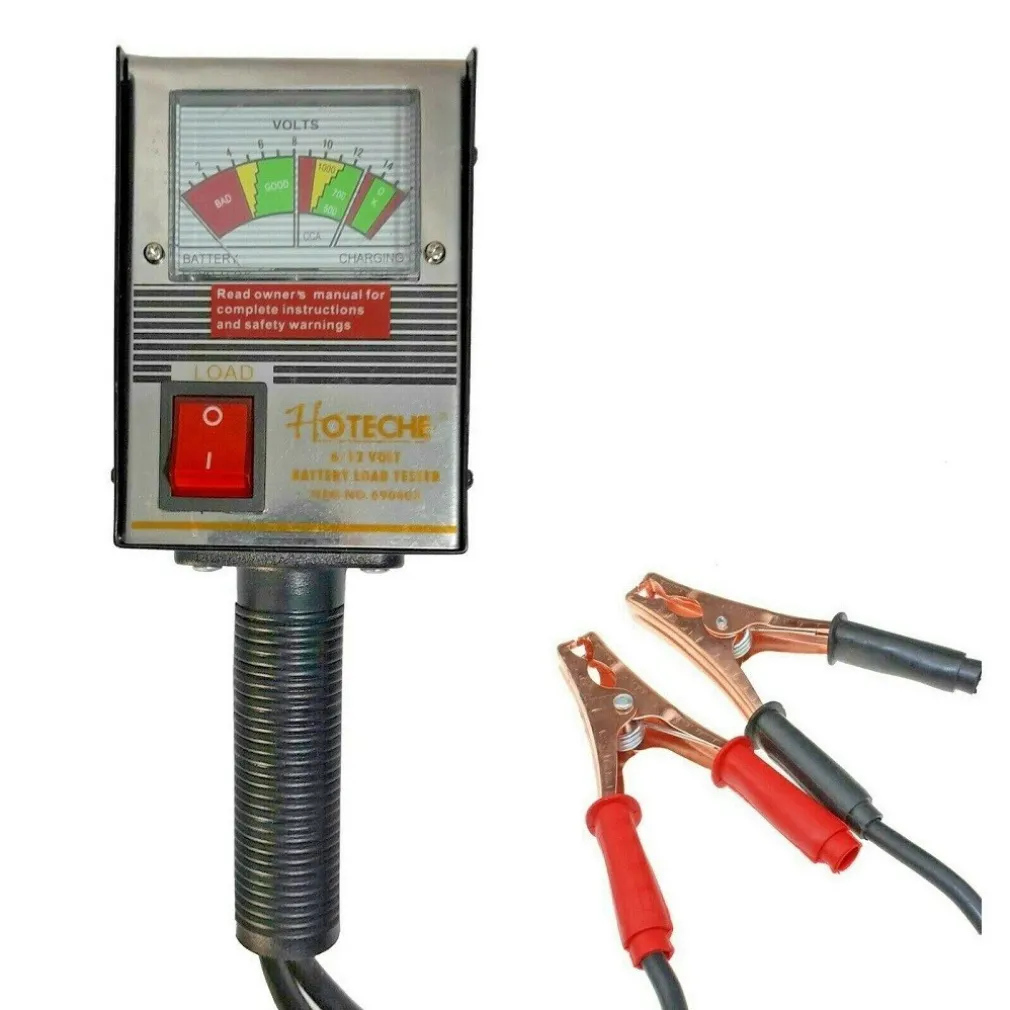 TESTER BATTERIA ANALOGICO 6-12 VOLT PER AUTO BUS MOTO BARCA CAMION 125A 690403
