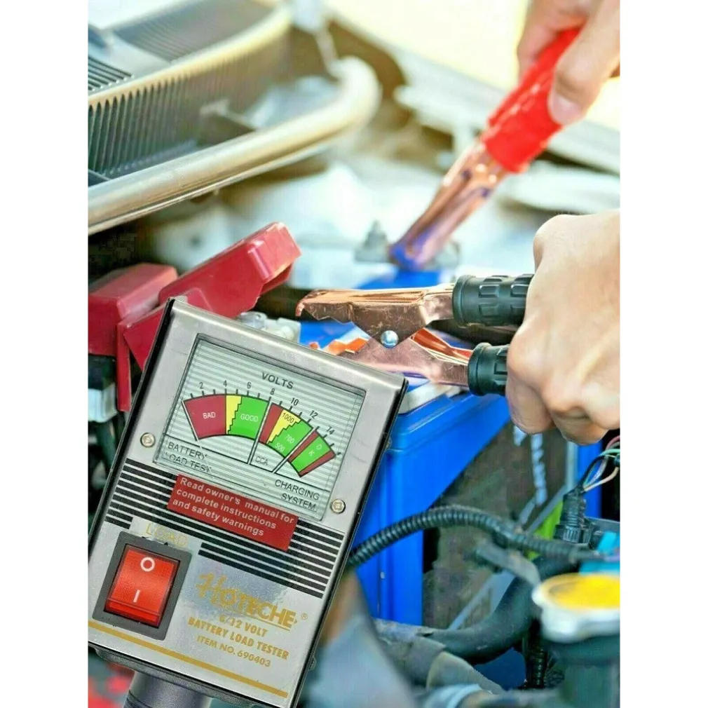 TESTER BATTERIA ANALOGICO 6-12 VOLT PER AUTO BUS MOTO BARCA CAMION 125A 690403