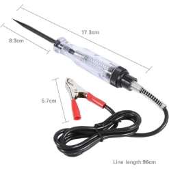 TESTER DI CONTINUITÀ DI TENSIONE CORRENTE 6V 12V 24V INDICATORE A MORSA PER AUTO