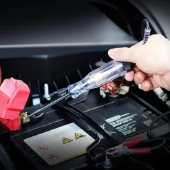 TESTER DI CONTINUITÀ DI TENSIONE CORRENTE 6V 12V 24V INDICATORE A MORSA PER AUTO