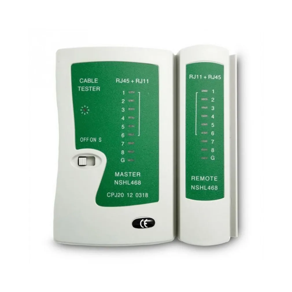 TESTER DI RETE CAVI LAN CON LED ETHERNET TELEFONICO RJ45 RJ11 SY - 468