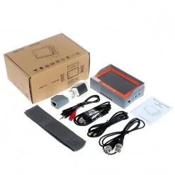 TESTER MONITOR TFT 4,3" TELECAMERE AHD DA POLSO BATTERIA INTERNA USCITA 12V UTP