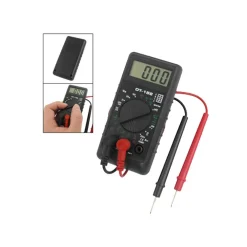 TESTER MULTIMETRO AMPEROMETRO DIGITALE PUNTALI VOLT AMPERE DT-182 CON PUNTALI