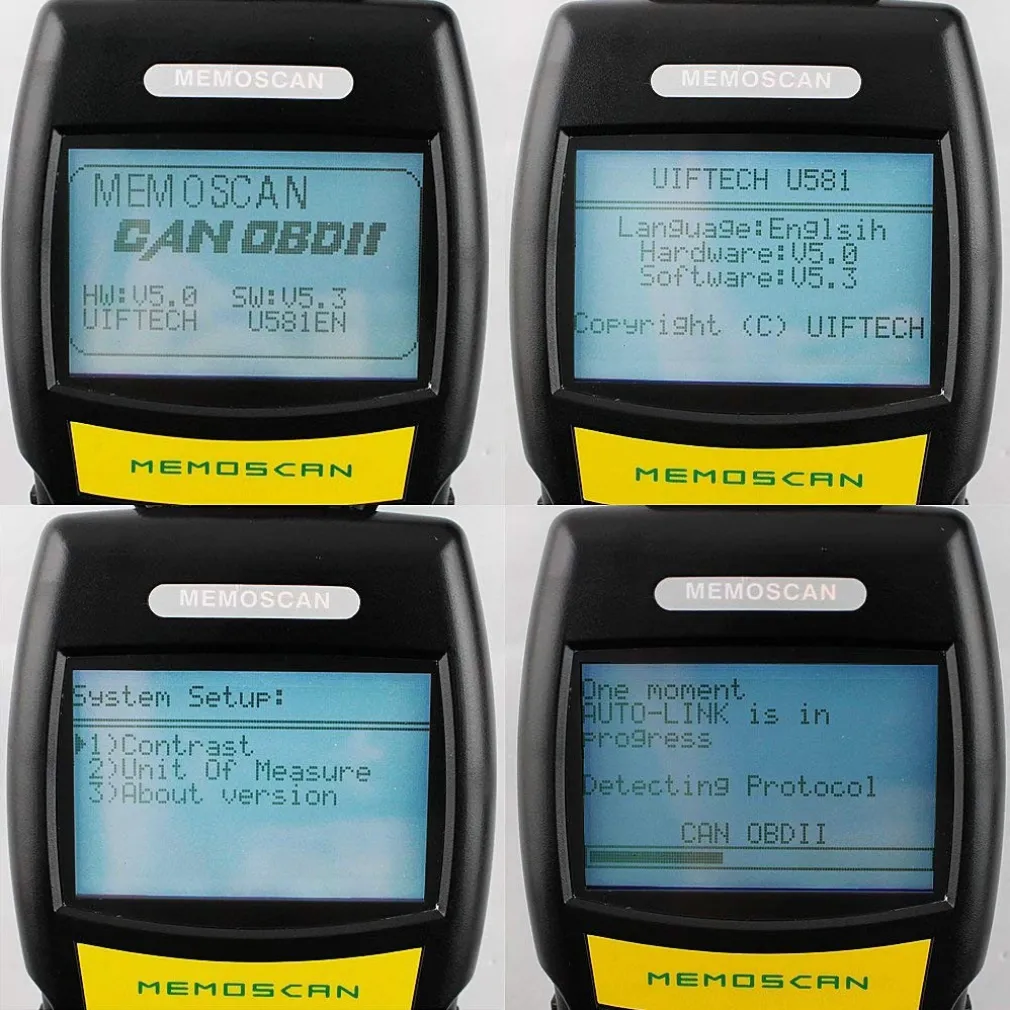 TESTER OBD2 II SCANNER LETTORE DI CODICI DIAGNOSTICA LA CENTRALINA AUTO COD.U581