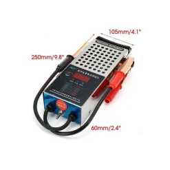 TESTER PORTATILE PER CONTROLLO BATTERIA AUTO MOTO DA 125 AMP A 6V E 12V CON CAVI