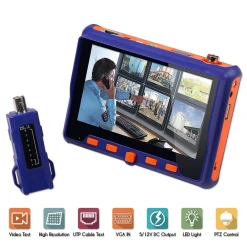 TESTER TELECAMERE VIDEOSORVEGLIANZA AHD HD CCTV VGA TVI UTP CVI CVBS MONITOR 5