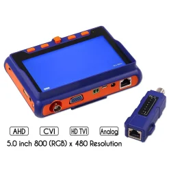 TESTER TELECAMERE VIDEOSORVEGLIANZA AHD HD CCTV VGA TVI UTP CVI CVBS MONITOR 5