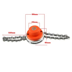 TESTINA RICAMBIO PER RASAERBA A CATENA 65MM IN ACCIAIO DECESPUGLIATORE ERBA