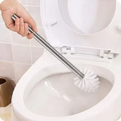 TESTINA TONDA PER SCOPINO WC RICAMBIO SPAZZOLONE PULIZIA BAGNO BIANCO 10CM 79825