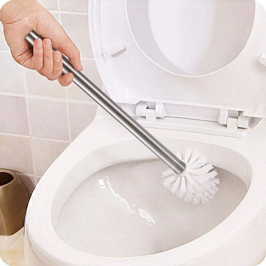 TESTINA TONDA PER SCOPINO WC RICAMBIO SPAZZOLONE PULIZIA BAGNO BIANCO 10CM 79825
