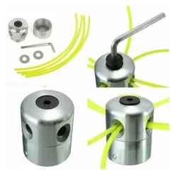 TESTINA UNIVERSALE IN ALLUMINIO PER DECESPUGLIATORE TOSAERBA TAGLIAERBA 4 FILI 05091